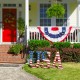 Glitzhome 45"L Set of 3 Patriotic/Americana USA Yard Stake or Standing Décor or Wall Décor