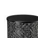 Glitzhome Set of 2 Multi-functional Metal Black Garden Stool or Planter Stand or Accent Table or Side Table