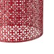 Glitzhome Set of 2 Multi-functional Metal Red Garden Stool or Planter Stand or Accent Table or Side Table