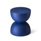 Glitzhome 17.75"H Multi-functional MgO Cobalt Blue Garden Stool or Planter Stand or Accent Table