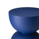 Glitzhome 17.75"H Multi-functional MgO Cobalt Blue Garden Stool or Planter Stand or Accent Table