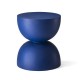 Glitzhome 17.75"H Multi-functional MgO Cobalt Blue Garden Stool or Planter Stand or Accent Table