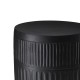 Glitzhome 18.5"H Multi-functional MgO Black Textured Garden Stool or Planter Stand or Accent Table