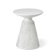 Glitzhome 18.25"H Multi-functional MgO Pedestal Garden Stool or Planter Stand or Accent Table