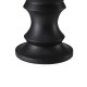 Glitzhome 18.25" MgO Black Chess Garden Stool or Planter Stand or Accent Table