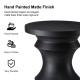 Glitzhome 18.25" MgO Black Chess Garden Stool or Planter Stand or Accent Table