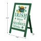 Glitzhome 24"H St. Patrick's Wooden Porch Sign