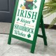 Glitzhome 24"H St. Patrick's Wooden Porch Sign