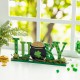 Glitzhome 15.75"L St. Patrick's Lucky Wooden Table Decor