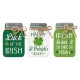 Glitzhome 7"H Set of 3 St. Patrick's Wooden Mason Jar Table decor