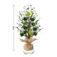 Glitzhome 18"H St Patrick's Shamrock and Berry Table Tree