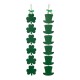 Glitzhome 30"H Set of 2 St. Patrick's Wooden Shamrock / Leprechaun Hats Door Hanger