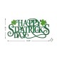 Glitzhome 24"L Metal "HAPPY St.Patrick's Day" Wall Decor