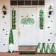 Glitzhome 24"H Set of 4 Metal St. Patrick's LUCK Gnome Yard stake or Standing Decor or Wall Decor