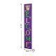 Glitzhome 42"H Mardi Gras "WELCOME" Wooden Porch Sign