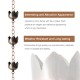 Glitzhome 8.5ft Faux Copper Lotus Shaped Rain Chain with V-Shaped Gutter Clip