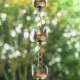 Glitzhome 8.5ft Faux Copper Lotus Shaped Rain Chain with V-Shaped Gutter Clip