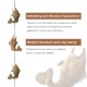 Glitzhome 8.5ft Faux Copper Patina Finish Fish Shaped Rain Chain with V-Shaped Gutter Clip