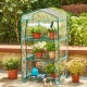 Glitzhome 49.25"H 3 Layers Mini PVC/Metal Greenhouse