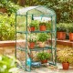 Glitzhome 49.25"H 3 Layers Mini PVC/Metal Greenhouse