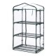 Glitzhome 49.25"H 3 Layers Mini PVC/Metal Greenhouse