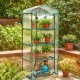 Glitzhome 61"H 4 Layers Mini PVC Greenhouse