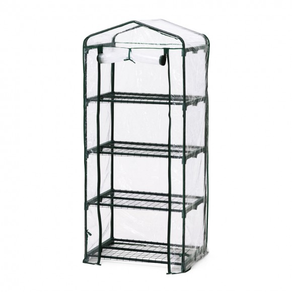 Glitzhome 61"H 4 Layers Mini PVC Greenhouse