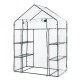 Glitzhome 76.75"H 6 shelves Mini Walk-In PVC Greenhouse