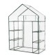 Glitzhome 76.75"H 6 shelves Mini Walk-In PVC Greenhouse
