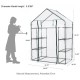 Glitzhome 76.75"H 6 shelves Mini Walk-In PVC Greenhouse