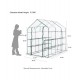 Glitzhome 84.25''W 12 Shelfves Walk-In Zipper PVC Greenhouse
