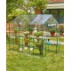 Glitzhome 84.25''W 12 Shelfves Walk-In Zipper PVC Greenhouse