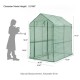 Glitzhome 74.75''H 2 Shelf Walk-In PE Greenhouse