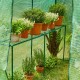 Glitzhome 74.75''H 2 Shelf Walk-In PE Greenhouse