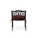 Elm PLUS Set of 2 Cast Aluminium Dining Chairs with Wine Red Olefin Fabric Cushions and Alternative Beige Cushion Covers