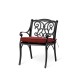 Elm PLUS 5-Piece Cast Aluminium Dining Set with Wine Red Olefin Fabric Cushions and Alternative Beige Cushion Covers