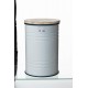 格致优品 Glitzhome White Metal Storage Accent Table or Stool with Round Wood Lid—格致优品 Glitzhome 白色金属边桌/ 凳子，附储物功能