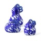 Glitzhome S/3 Blue/White Glass Pumpkin & Gourd Decor