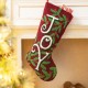 Glitzhome 20.00"L Hooked Stocking, JOY