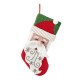 Glitzhome 20.5"L Hooked Stocking, Santa