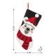 Glitzhome 20.5"L Hooked Stocking, Polar Bear