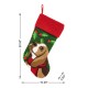 Glitzhome 20.5"L Hooked Stocking, Dog