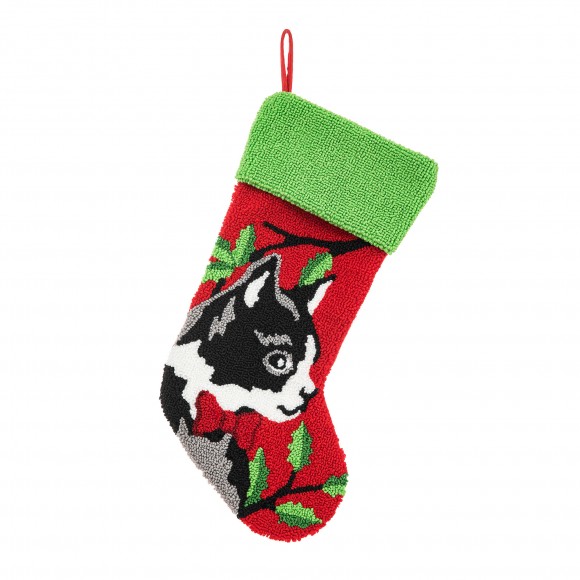 Glitzhome 20.5"L Hooked Stocking, Cat