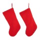 Glitzhome Set of 2 20.5"L Hooked Stocking, Polar Bear & Penguin