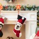 Glitzhome Set of 2 20.5"L Hooked Stocking, Polar Bear & Penguin