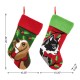 Glitzhome Set of 2 20.5"L Hooked Stocking, Dog & Cat