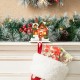 Glitzhome 6"H Set of 3 Lighted Resin House Stocking Holders