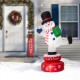 Glitzhome 6FT Lighted Inflatable Rotating Snowman Décor