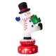 Glitzhome 6FT Lighted Inflatable Rotating Snowman Décor