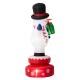 Glitzhome 6FT Lighted Inflatable Rotating Snowman Décor